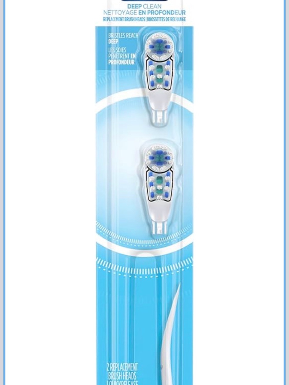 Oral-B deep clean battery powered toothbrush head replacement, Soft 2 count